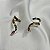 Brinco ear cuff zircônias coloridas ouro semijoia E210521 - Imagem 7