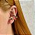 Brinco ear cuff zircônias coloridas ouro semijoia E210521 - Imagem 2