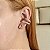 Brinco ear cuff zircônias cristal ouro semijoia E210521 - Imagem 2