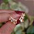 Brinco ear cuff zircônia topázio ouro semijoia E9978 - Imagem 2