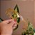 Tiara acrílico Bianca transparente glitter dourado 20 146 - Imagem 2