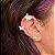 Brinco ear cuff encaixe borboletas zircônia ródio semijoia - Imagem 1