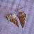 Brinco ear jacket zircônia colorida ouro semijoia - Imagem 4