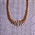 Colar choker filetes zircônia ouro semijoia - Imagem 3