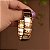Bracelete placas retangulares ouro semijoia - Imagem 4