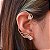 Brinco ear cuff zircônia ouro semijoia BA 4561 - Imagem 1