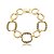 Pulseira elos zircônia coloridas ouro semijoia PU 850 - Imagem 1