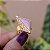 Anel Ayla geométrico pedra natural rodocrosita ouro semijoia - Imagem 1