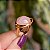 Anel Ayla pedra natural quartzo rosa ouro semijoia - Imagem 3