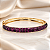 Bracelete com Zircônias Pink Cravejadas Semijoia - Imagem 1