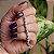 Pulseira gravatinha globinhos zircônia ródio semijoia BA 411 - Imagem 1