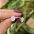 Brinco oval cristal rosa leitoso zircônia ródio semijoia MS 204 - Imagem 3