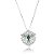 Colar Espírito Santo zircônia verde ródio semijoia BX 34 - Imagem 1