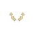 Brinco ear cuff zircônia ouro semijoia BA4716 - Imagem 1