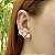 Brinco ear cuff zircônia ouro semijoia BA4716 - Imagem 2
