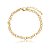 Pulseira corrente elo português ouro semijoia PU 876 - Imagem 1