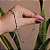 Colar cristais verde ródio semijoa - Imagem 3
