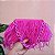 Bolsa tecido plumas pink JX-2013 - Imagem 2