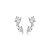 Brinco ear cuff zircônia cristais ródio semijoia E220314 - Imagem 1