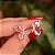 Brinco borboleta zircônia cristal rosa ródio semijoia E211013 - Imagem 1