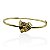 Bracelete aros triangular ouro semijoia BC19944AU - Imagem 1