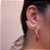Brinco ear cuff cristais rosa ouro semijoia - Imagem 1