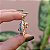 Broche pin besouro cristal azul ouro semijoia - Imagem 3
