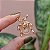 Broche pin besouro cristal azul ouro semijoia - Imagem 2