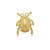 Broche pin besouro pérola ouro semijoia - Imagem 1