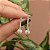 Brinco pérola zircônia ródio semijoia - Imagem 1