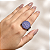 Anel Ajustável Leticia Sarabia com Cristais Lavanda Tanzanite - Imagem 2
