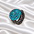 Anel Ajustável Leticia Sarabia Cristais Turquesa Blue Zircon - Imagem 1