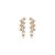 Brinco ear cuff zircônia ouro semijoia - Imagem 1