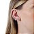 Brinco ear cuff estrelas zircônia ródio semijoia 22k06012 - Imagem 2