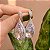 Brinco gota zircônia cristal ródio semijoia - Imagem 1