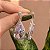 Brinco gota zircônia cristal ródio semijoia - Imagem 3