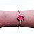 Bracelete gota zircônia cristal fusion rosa ouro semijoia 855 - Imagem 2