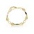 Colar choker pedras naturais howlita branca quartzo verde e ágata preta ouro semijoia - Imagem 1