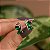 Brinco borboleta cristal esmeralda ródio semijoia 22a04004 - Imagem 1