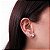 Brinco ear cuff cristais ovais ouro semijoia 22a04035 - Imagem 2