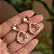 Brinco gota zircônia cristal ouro semijoia 22a05029 - Imagem 5