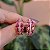 Brinco zircônia cristal rosa semijoia BA 4736 - Imagem 1
