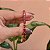 Pulseira gravatinha cristal rosa ouro semijoia - Imagem 3