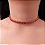 Colar choker gravatinha cristais rosa ouro semijoia XL 2124 - Imagem 2