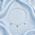 Pulseira Olho Grego em Prata 925 com 3 Penduricalhos - Imagem 1