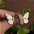 Brinco Elaine Palma borboleta zircônia ouro semijoia - Imagem 1