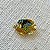 Broche magnético peixe cristais amarelo - Imagem 3