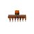 Piranha de cabelo Bianca acrílico g marrom 05 292 - Imagem 1