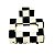 Piranha de cabelo acetato xadrez preto - Imagem 6