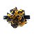 Presilha flor acetato preto com tartaruga - Imagem 5
